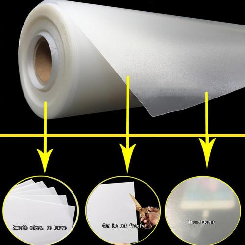 Clear Frosted Privacy Plastic Sheet,1mm Thick Polypropylene Panel,Weatherproof Privacy Screen for Balcony,for DIY Crafts Projects Home Applications,Easy Cut (1m x 5m(3.3ft x 16.4ft))