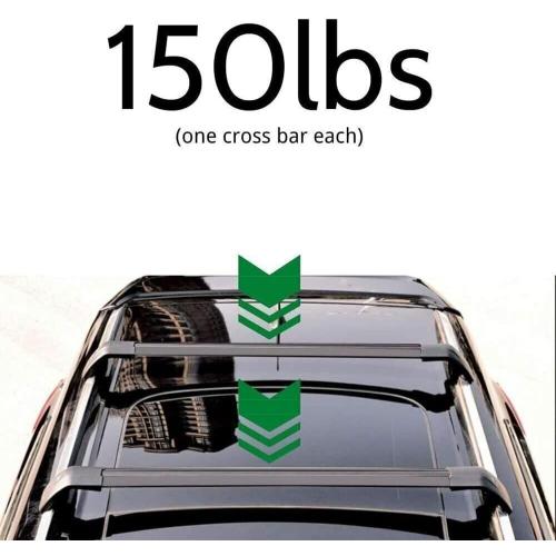Roof Rack Cross Bar Compatible with Subaru Forester Touring 2025 2026 with Lock Aluminum Cross Bars Lockable Crossbar Luggage Rack for Rooftop Cargo Carrier Luggage Kayak Canoe Bike Snowboard (Black)