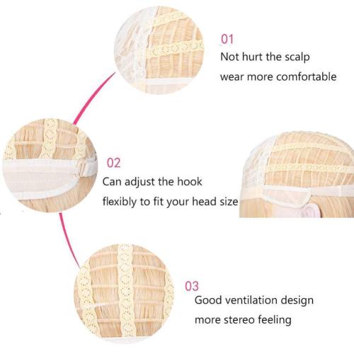 Kids Brown Bob Wig Child Short Straight Bob Wig for Girls Brown Cosplay Party Daily Wear Heat Resistant Synthetic Wigs