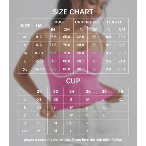 Size L OMKAGI Womens Workout Tank Tops Adjustable Strap Longline Sports Bra Padded Sleeveless Top