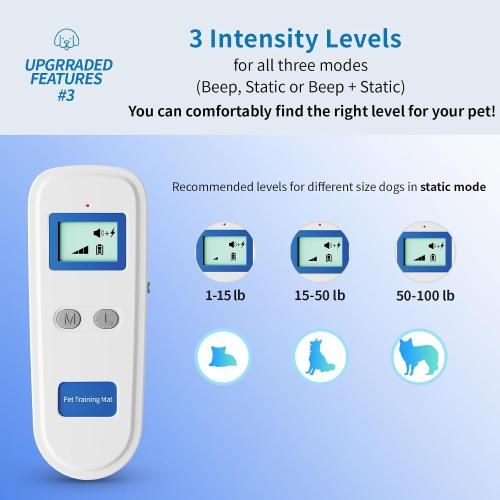scat mats for Dogs Rechargeable Indoor scat mat for Cats Shock Mat | shock mat for cats 3 Modes Auto Cycle Cat Repellent Training Mat keep dogs off couchFurniture Sofa Bed Carpet（41x19）