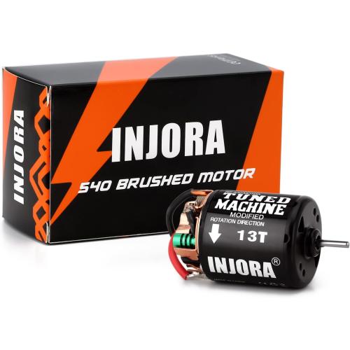 INJORA 540 Brushed Motor 13T Waterproof Motor for 1/10 RC Drift Cars Tamiya HPI Kyosho On-Road Car（13T）