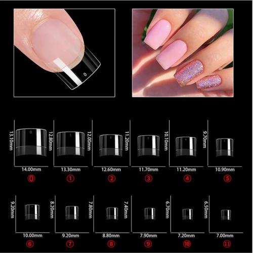 600pcs Short Half Covers Nails Extensions Delicate And Practical Nails Tips Suitable For Daily And Special Occasion