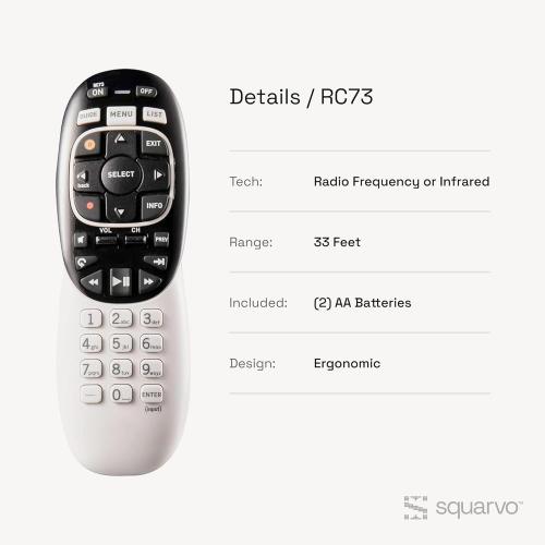 Directv Genie Remote Control Replacement for RC73/RC72/RC71