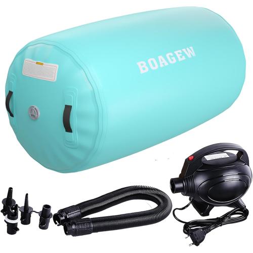 Air Roller Inflatable Tumbling Roller Gymnastics Barrel Air Mat Octagon Mat with Electric Pump for Backhandspring Training Cheerleading Home Use