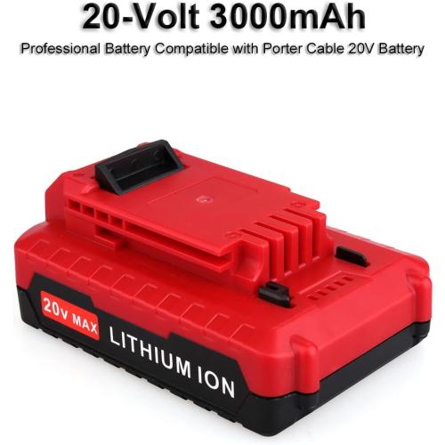 Biswaye 2 Pack 20V MAX Lithium Battery PCC680L Compatible with Porter Cable 20V Tools Battery PCC681L PCC682L PCC660 PCC641 PCC683L PCC685L PCC601 PCC670