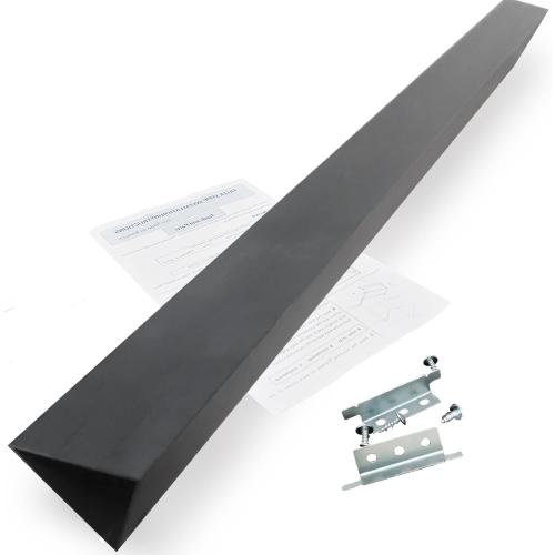 36 Slide In Range or Stove Rear Filler Trim Kit, Universal Fill Strip for Gap Between Slide-In Stove Range and Wall, W10113901A Compatible with Whirlpool and Most Brand, Durable Aluminum, Black