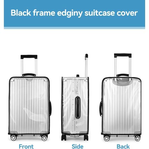 T Tersely Thicken Clear PVC Suitcase Cover Protectors 28 Suitcase Covers