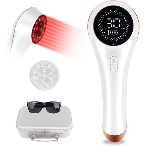 Handheld Cold Therapy Machine for Humans Wrist Shoulder Neck Knee, Infrared Light Therapy Pain Relief Device for Vets, Promote Blood Circulation with Protective Magnetic Cover