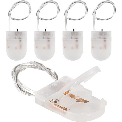 Alinan 5pcs Button Battery Holder Coin Cell Battery Holder with Switch CR2032 1 X 3V Battery Holder Battery Storage Boxes Cover with Wires On ON-Off Switch Socket Container (Clear)