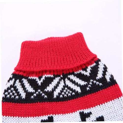 Milisten Adorable Pet Christmas Elk Sweater Dog Turtleneck Sweater Festive Knitted Dog Pajamas Winter Warm Pet Outfit Size m 2 pk