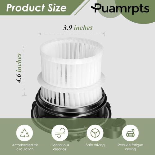 Front Brushless AC Heater Blower Motor Compatible with Toyota Vehicles - Camry 2018-2024, Prius 2016-2024, RAV4 2019-2024, Highlander 2020-2024 - Motor Fan# 700344