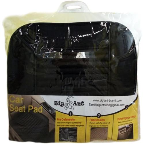 Big Ant Breathable Car Seat Cover 1Pack PU Leather Car Seat Cushion Pad Fit for Car and Office Chair (Black)