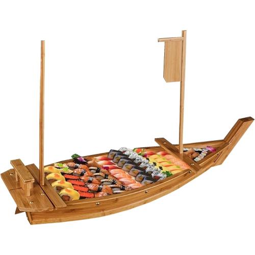 Sushi Boat Serving Tray, 24 Inch Sushi Boat for Restaurant Plates Commercial, Oversized Sushi Boat Trays for Restaurants or Home Use