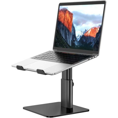 New, open for inspection BESIGN LSX6N Laptop Stand, Ergonomic Adjustable Notebook Riser Holder, Computer Stand Compatible with Air, Pro, Dell, HP, Lenovo More 10-15.6 Laptops, Black