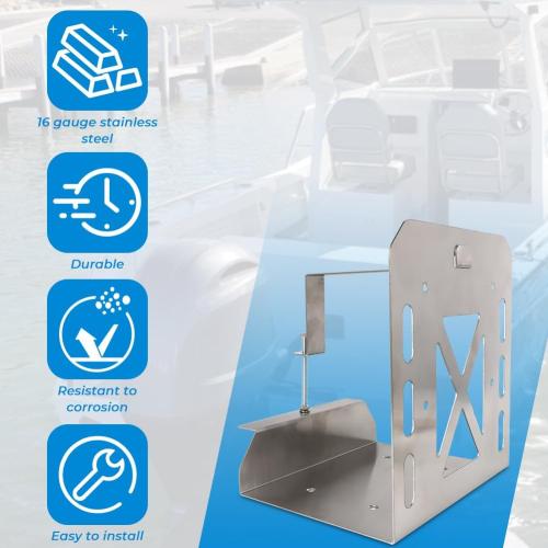 Outboard Oil Gas Tank Bracket for Yamaha Stainless Steel