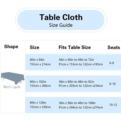 FINDYOU 10 Pack White Table Cloth Rectangle Table 60 x 102 Inch Tablecloths for 6 Foot Rectangle Tables. Stain and Winkle Resistant Polyester Washable White TableCloths for Parties Wedding Dining