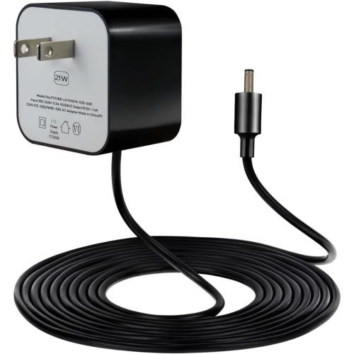 21W Power Adapter for Echo (1st & 2nd Generation), Echo Show (1st Gen), Echo Plus (1st Gen), Fire TV (2nd Gen), Echo Look, Echo Link, 5Ft AC Adapter Power Cord
