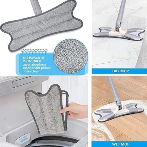 Whirlwind Dust Collector Floor Surface Cleaning Mop Automatic 360 Degree Rotating Spin Brush Hand Push Sweeper Broom for Home Office
