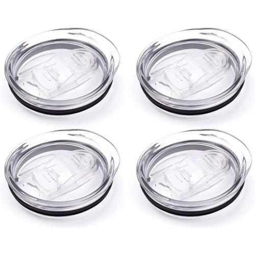 12oz stemless wine tumbler lid replacement (4 Pack)，2.9 inch diameter spill proof，for Sivaphe and Corkcicle Double-wall Stainless Steel Travel Coffee Mug