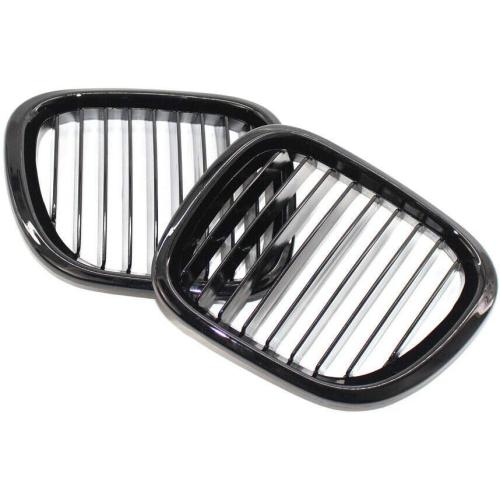 Pair for 1996-2002 BMW Z3 Convertible/Coupe 2-Door Grille, Gloss Black ABS Replacement Car Grille