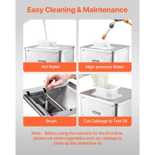 VEVOR Meat Cutter Machine, 550W Meat Slicer, 350 lb/h Commercial Meat Cutting Machine, Stainless Steel, 3.5 mm Thickness, Electric Food Cutting Slicer for Home Kitchen, Restaurant, Supermarket