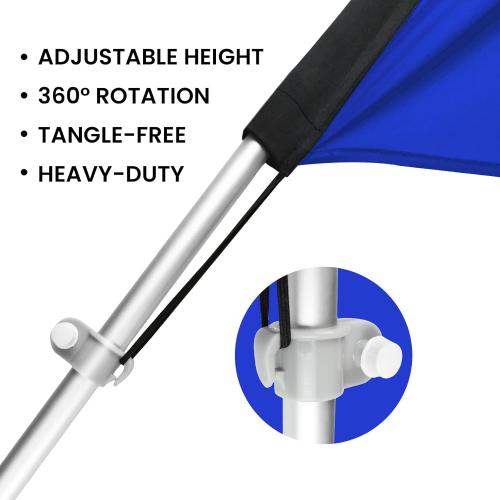 Feather Flag Pole Kit Fits 8FT Swooper Flags, 11FT Tall Aluminum Flagpole Set with Heavy Duty Ground Spike for Business Advertising Flags Custom Feather Flag