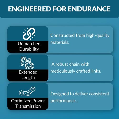 PGN #60 Roller Chain - 10 Feet   2 Free Connecting Links - Carbon Steel Chain - 159 Links