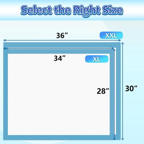 Puppy Pads Extra Large 30x36, 40 Count Thicken XLarge Puppy Pee Pads for Dogs Super Absorbent, Leak-Proof Disposable Pet Training Pad, Potty Piddle Mats for Puppies, Cats, Doggies