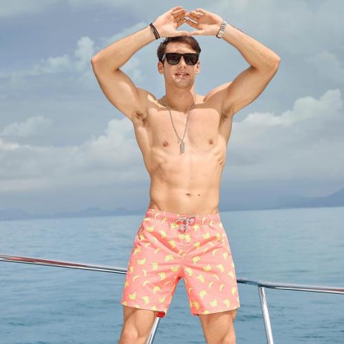 Size XXL maamgic Mens Swim Trunks Quick Dry Swim Shorts with Mesh Lining Funny Swimwear Bathing Suits 7inch