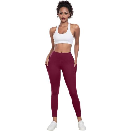 LZYVOO Leggings with Pockets for Women, 6 Packs Soft High Waisted Tummy Control Workout Yoga Pants