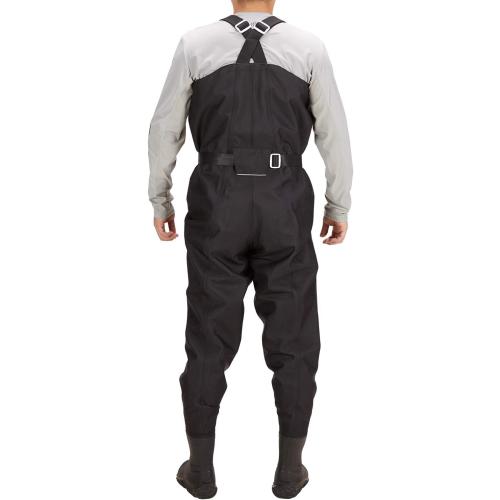 BASSDASH XL 3D Boot Foot Game Wader Ultra High Strength Black Plaid Nylon PVC Fishing Hunting Chest Waders for Men