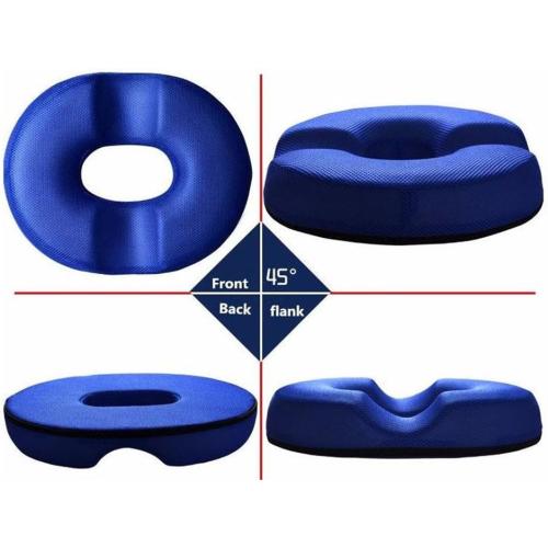 Best to Buy Memory Foam Donut Ring Comfort Foam Medical Seat Cushion for Hemorrhoid, Sciatic Nerve, Pregnancy Tailbone Pain (Black)