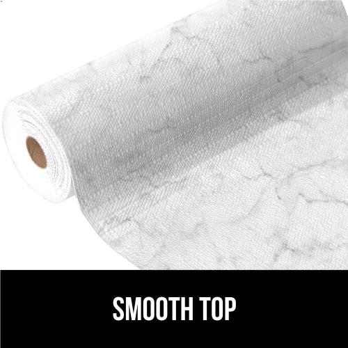 GORILLA GRIP DripGuard Shelf Liner, Non-Adhesive Drawer and Kitchen Cabinet Protector, 20x240 Inch, Strong Grip Slip Resistant Underside, Smooth Surface Liners for Cabinets, Bathrooms, Closets, Marble