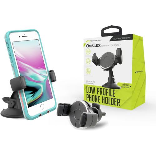 Bracketron OneClick Clamp Mount - Dash/Window Cell Phone Mount - BT1-997-2