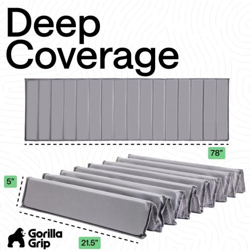 GORILLA GRIP Heavy Duty Couch Cushion Support Board to Fix Sagging Sofas, 21.5 x 78 Oversized Sofa, Slip Resistant Thick Boards Add Strong Seat Supports, Replacement Stuffing Firmer Couches, Grey