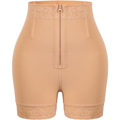 Size L High Waist Shorts Body Shaper for Women Butt Lifting Tummy Control Panties Compression Shorts Zipper Closure
