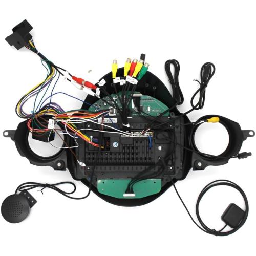 Size 9 Inch Android 13 Car Stereo for Mini Cooper R56 2007-2014, Double Din Touch Screen Car Radio Receiver Head Unit with CarPlay Android Auto Wireless GPS/FM/WiFi/SWC/AHD Backup Camera Mic, 2 32G