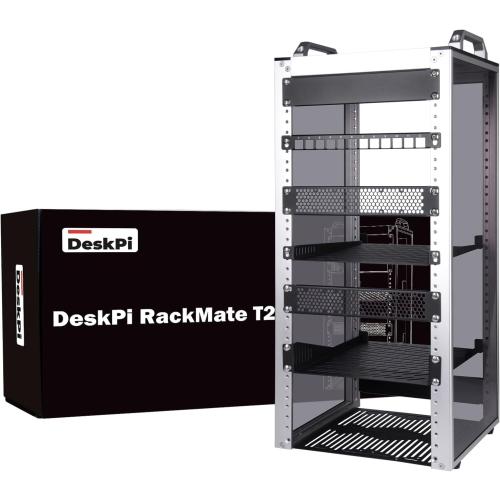 GeeekPi 12U Server Cabinet, 10 inch Server Rack for Network, Servers, Audio, and Video Equipment, DeskPi RackMate T2 Rackmount, 10.23 inch Depth