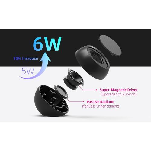 [Single] Computer Speaker for Desktop PC, USB-Powered, Plug-n-Play, Wired, External Speaker for Laptop, with Crystal-Clear Sound, Loud Volume, Rich Bass, Built-in USB-C Adapter for Full Compatibility