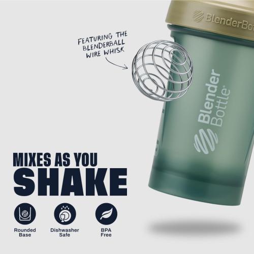 BlenderBottle Classic V2 Shaker Bottle Perfect for Protein Shakes and Pre Workout, 28oz, Full Color Tan