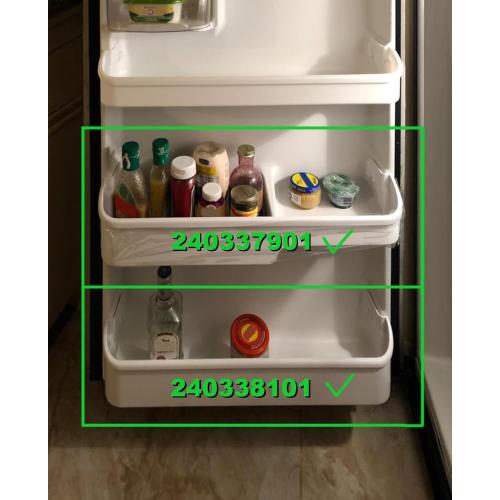240337901 (MIDDLE) & 240338101 (BOTTOM) Door Shelf Bin Racks Compatible with Frigidaire Refrigerator