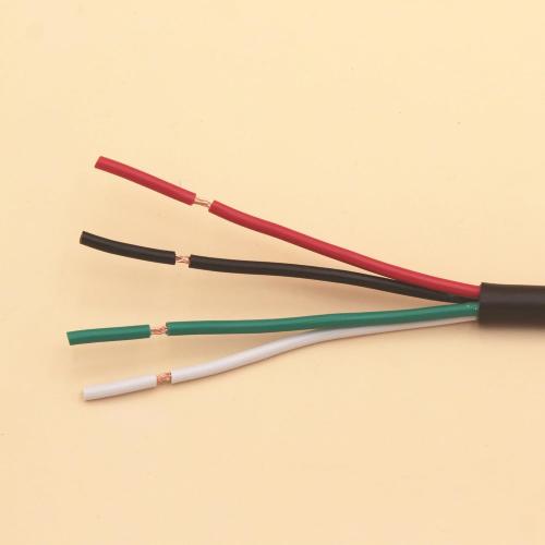 25ft Electrical Wires 14/4 AWG Conductor Automotive Wiring for Mini Split Air Conditioner 14Gauge Speaker Low Voltage Wire 300V led Wire Stranded PVC Cord Oxygen-Free Copper Cable Power(25FT)