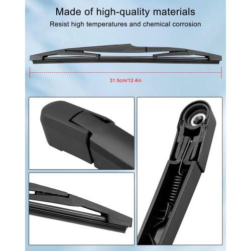TIKSCIENCE Rear Wiper Arm Blade Compatible with Chevrolet Chevy Trailblazer LS LT ACTIV RS L Sport Utility 2022 2023 Replace 42709519