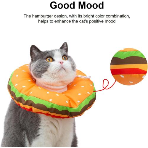 EWES Cat Cone Collar Soft M Size Alternative Neck Cones to Stop Licking Kitten Comfy Elizabethan Collars After Surgery Neuter Dog Donut Collar for Pet e Collar Recovery Shame