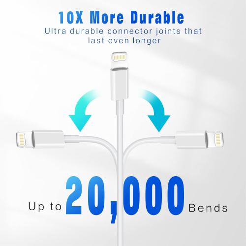 iPhone Charger(3/3/6/6/10FT) 5Pack MFi Certified Lightning Cable Fast Charging Cords Apple Charger Compatible with iPhone 14 13 12 11 XS XR X Pro Max Mini 8 7 6S 6 Plus 5S SE AirPods