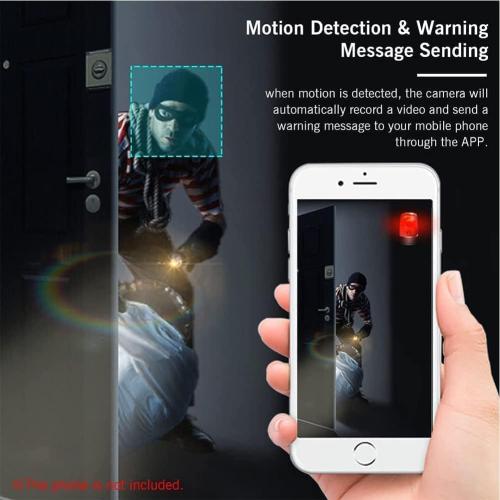 Camtrix Security Camera, Camtrix Magnetic Mini Security Camera, Mini 1080p HD Wireless Magnetic Security Camera, Night Vision Motion Detection Security Cam Covert Cameras with App (1PCS)