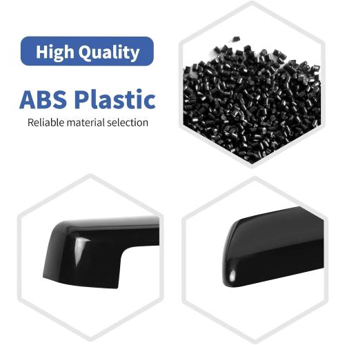for Silverado Side Mirror Cover Cap Trim Black Fit for Chevy Silverado/GMC Sierra 2019-2025 Black Exterior Accessories 2pcs