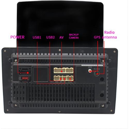 9.7in Vertical Double Din Car Stereo, Android10 MP5 Player Touchscreen Control, Dual System Mirror Link,FM Radio Receiver, Navigation,A2DP BT with Camera