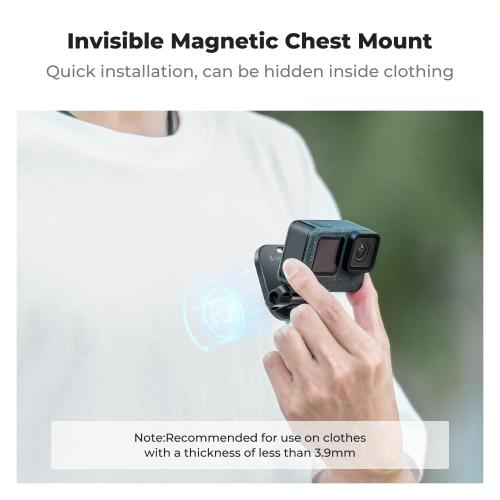 K&F CONCEPT Magnetic Action Camera Chest Mount for GoPro Hero 13/12/11/10/9
